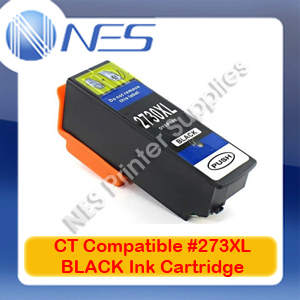 CT Compatible #273XL BLACK High Yield Ink Cartridge for Epson XP-510/XP-520/XP-600/XP-610/XP-620 (T274192)